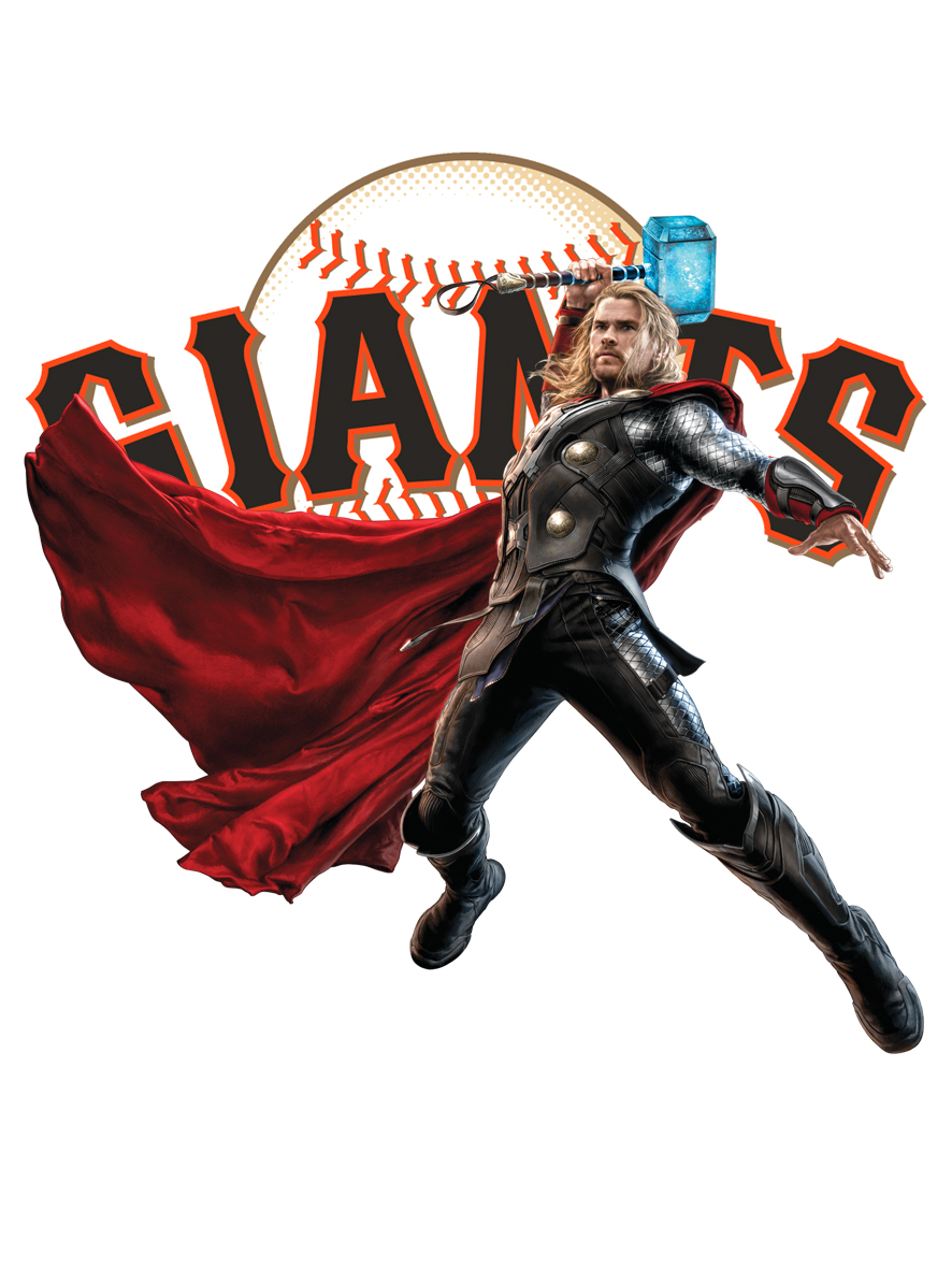 San Francisco Giants Thor Logo vinyl decal